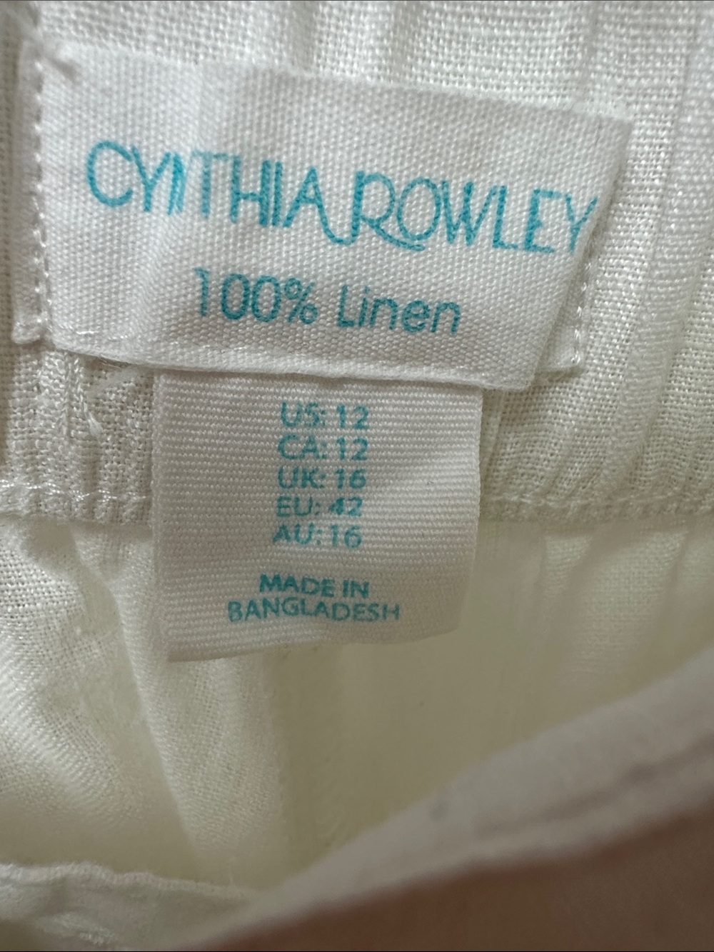 Cynthia Rowley Bright White Wide-Leg Tie-Belt Pants - Picture 2 of 9